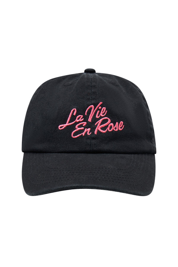 La Rose Cap - Black/Pink
