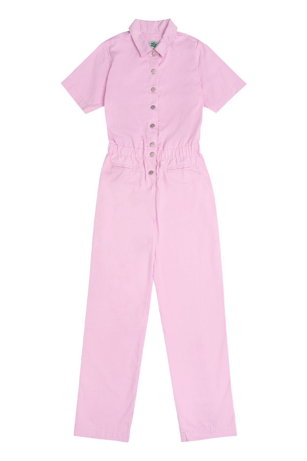 Pink Boiler Suit Emma Mulholland on Holiday