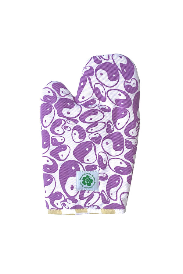 Yin Yang Oven Mitt - Purple