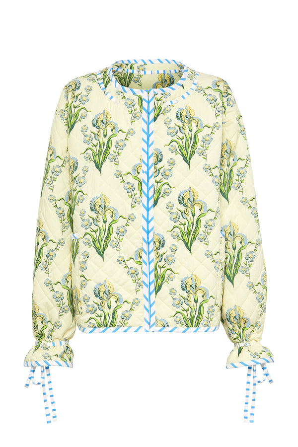 Bouquet Reversible Quilted Jacket - Yellow/Multi