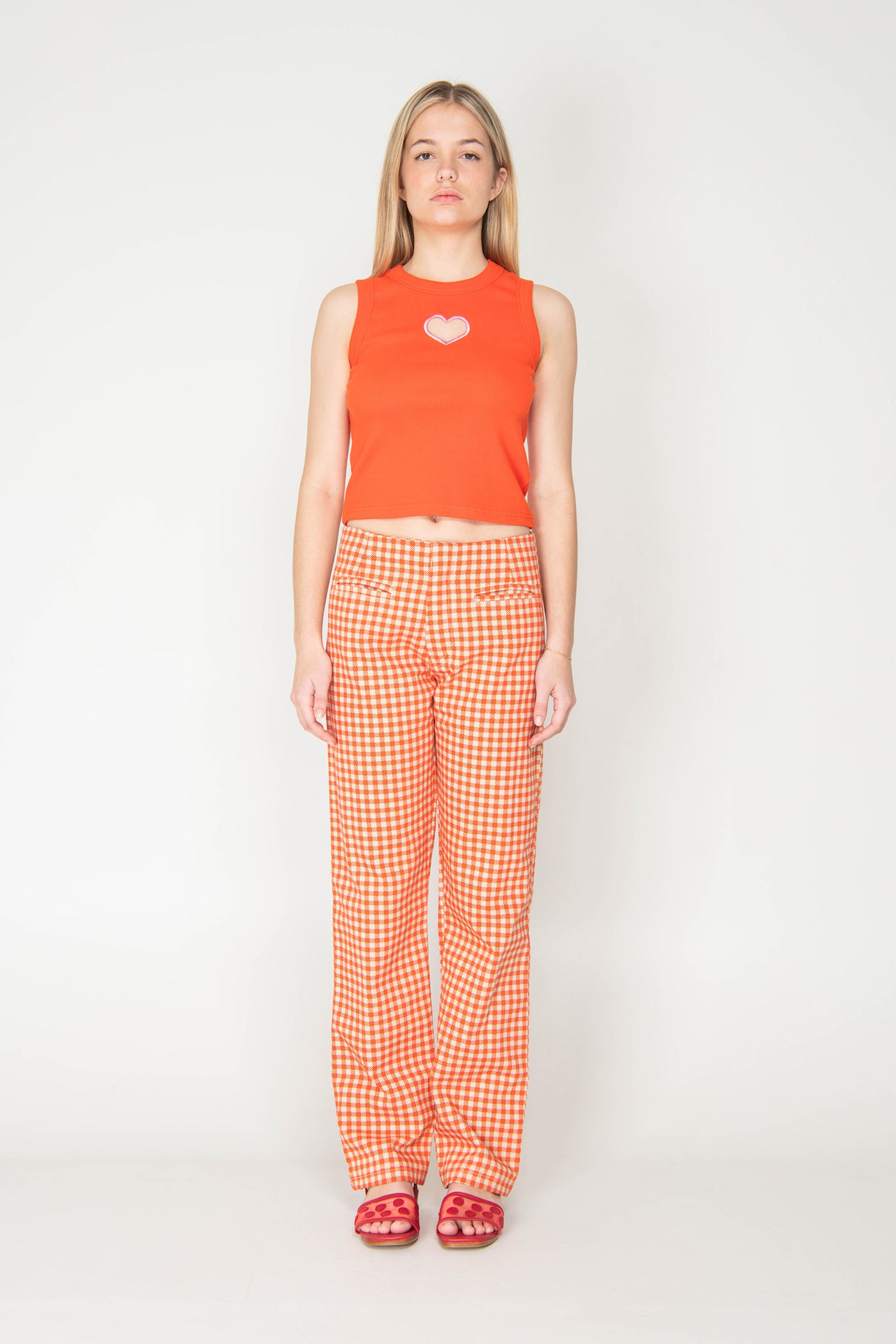 Gingham Kokomo Pants - Red – Emma Mulholland on Holiday