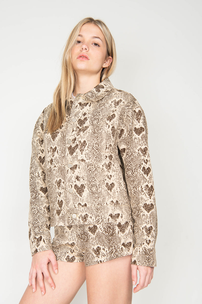 Heart Snake Itty Bitty Short - Natural