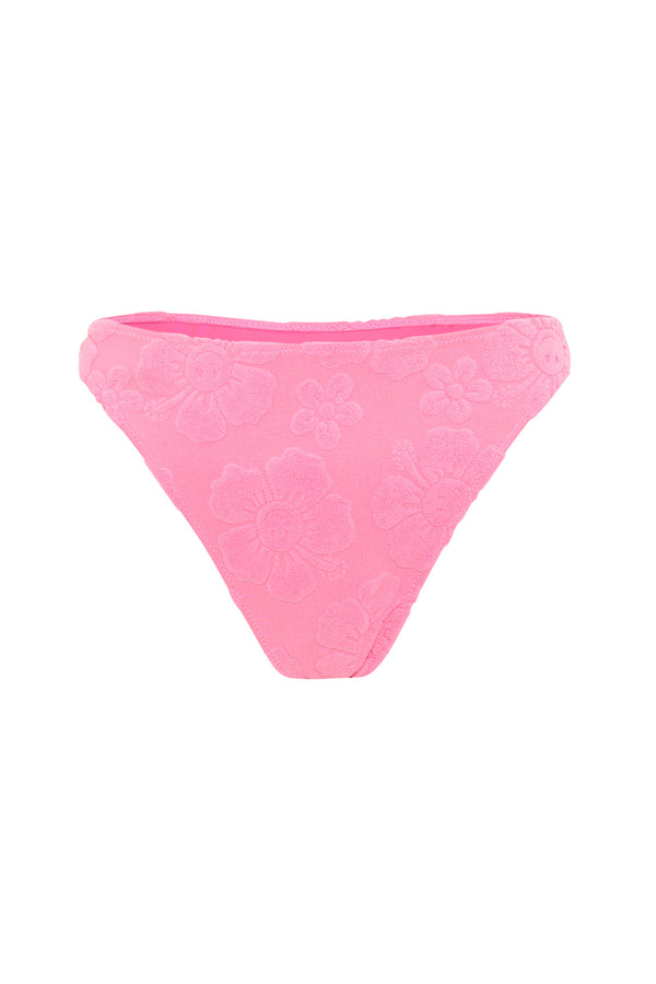 Hibiscus High Rise Brief - Pink