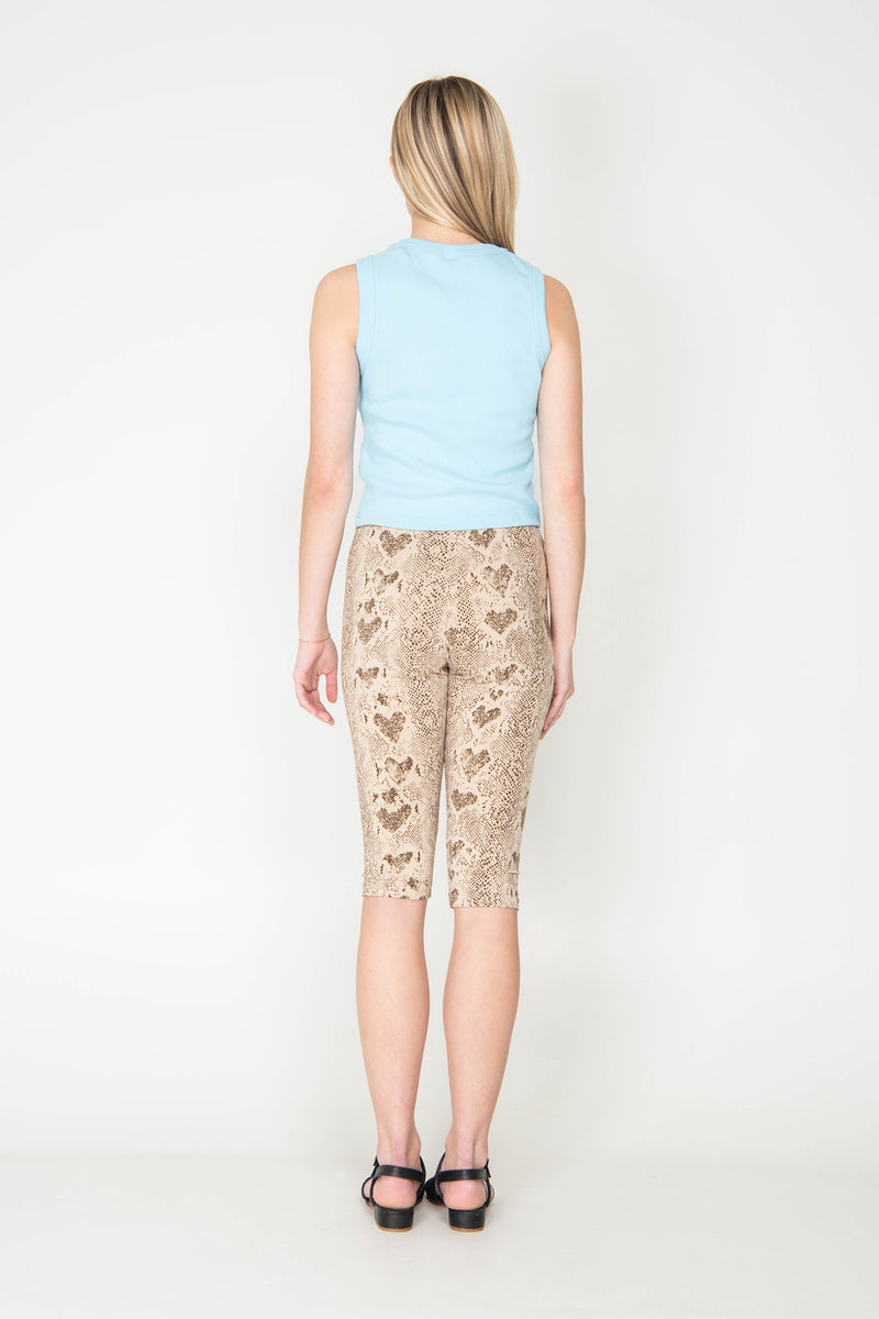 Hibiscus Embroidered Tank - Blue