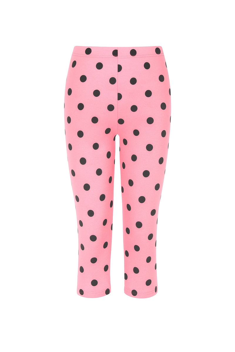 Polka Capri Pant - Pink