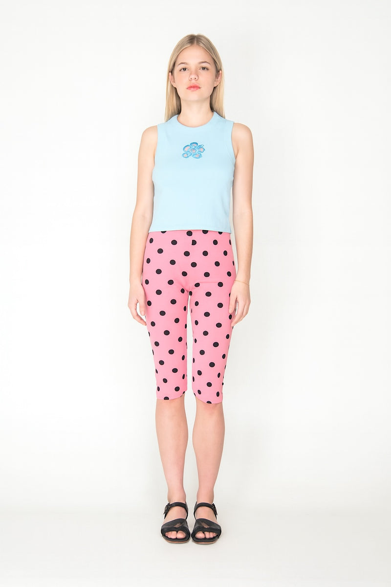 Polka Capri Pant - Pink