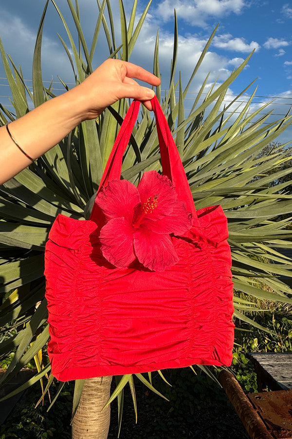 Ruffle Bag - Red
