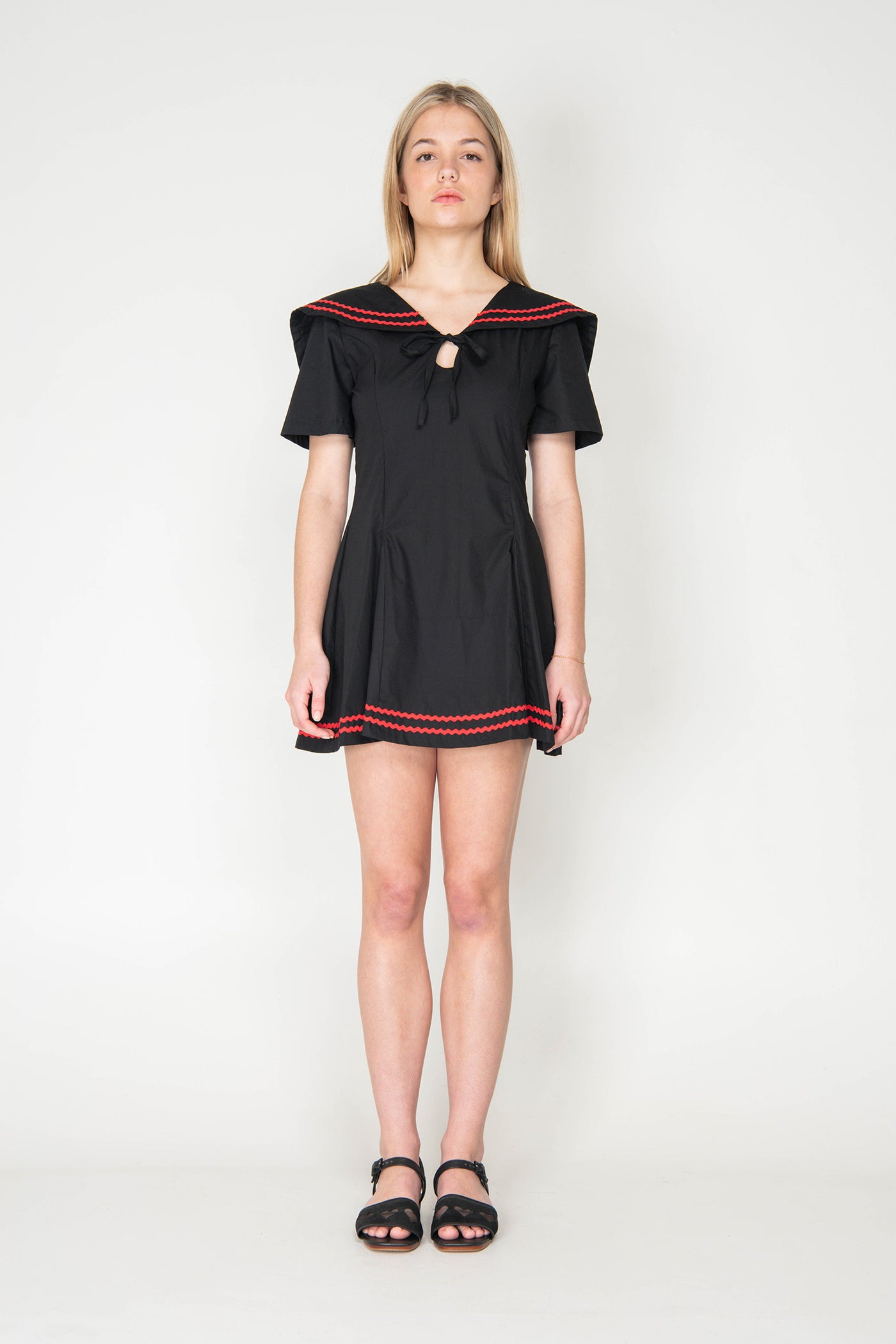 black sailor dress V Waist Sailor Dress main image 0