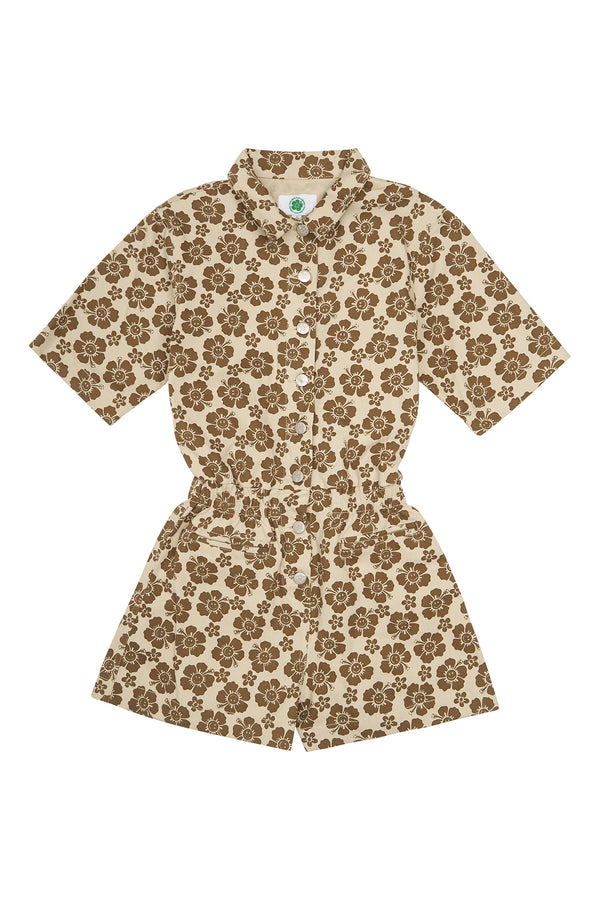 Floral patterned dress on a white background