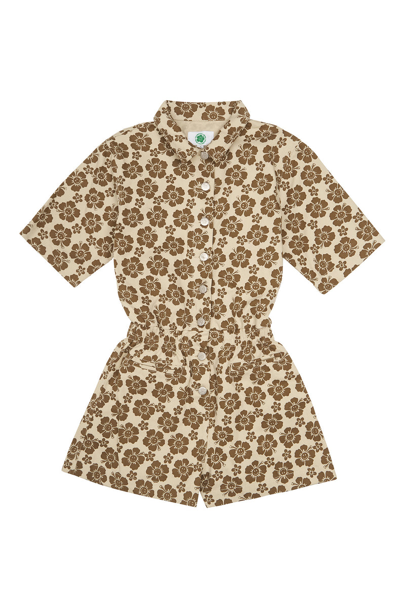 Floral patterned dress on a white background