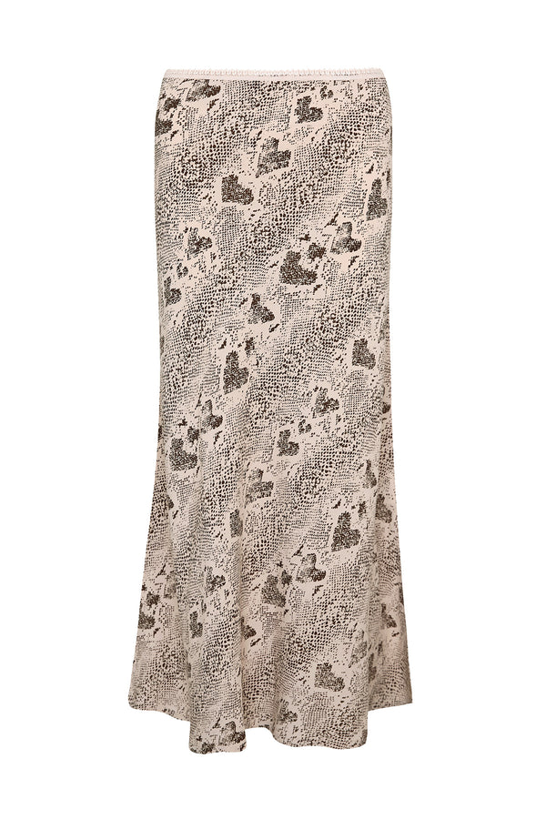 Floral patterned skirt on a white background