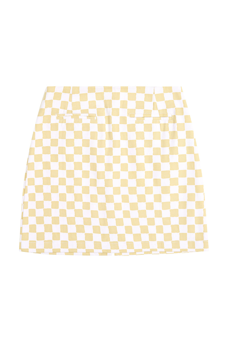 Kokomo Skirt - Check - Cream