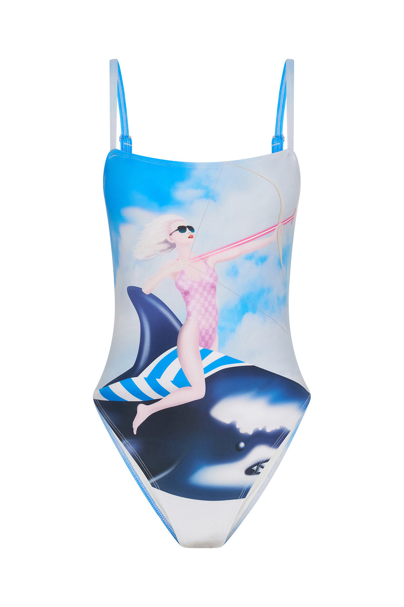 Airbrush Vacation One Piece - Sky