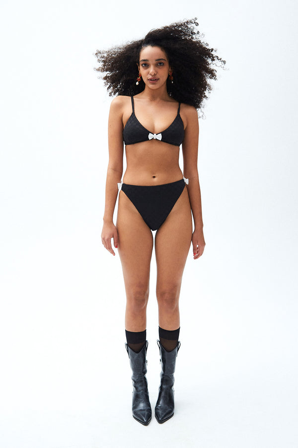 Black Magic High Rise Brief - Black/Black