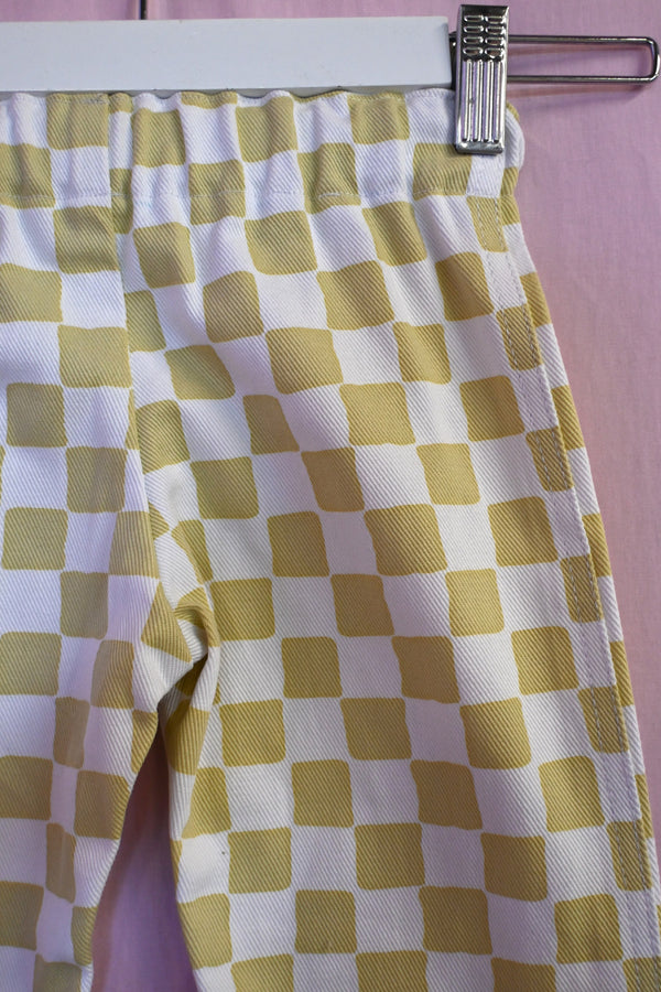 Check Kid Pants - Cream