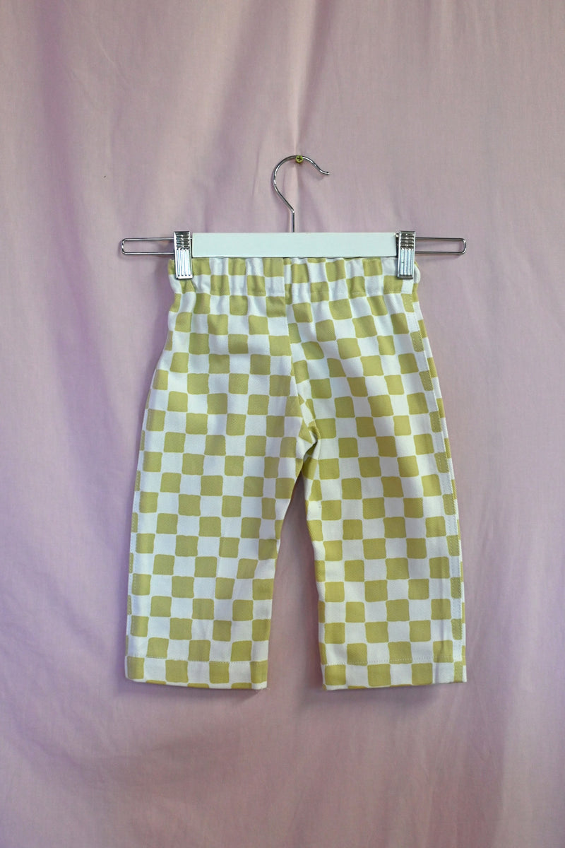 Check Kid Pants - Cream