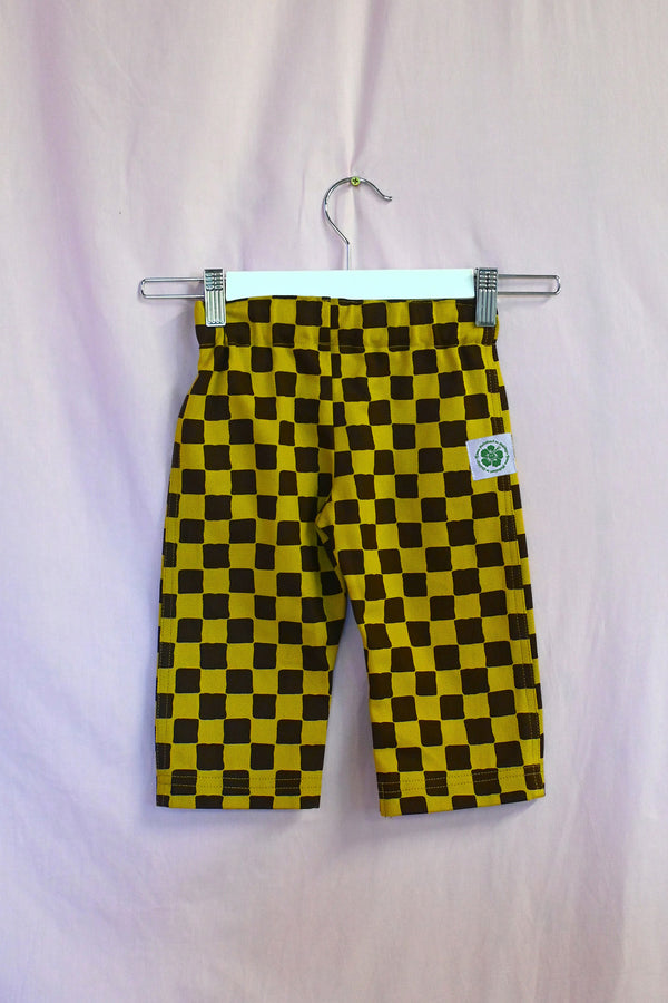 Check Kid Pants - Brown/Gold