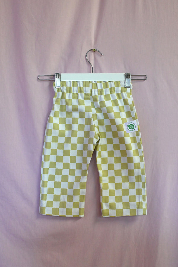 Check Kid Pants - Cream