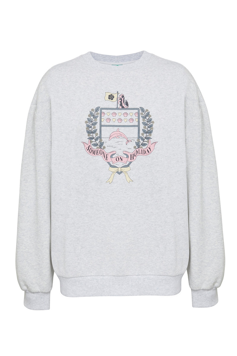 Coat of Arms Crew Neck - Grey Marle