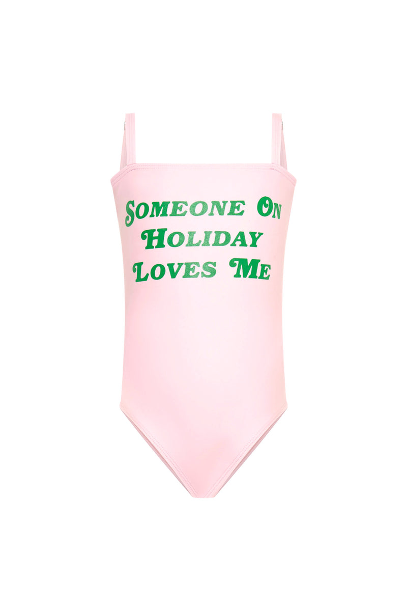 Someone On Holiday Kids One-Piece - Green/Pink