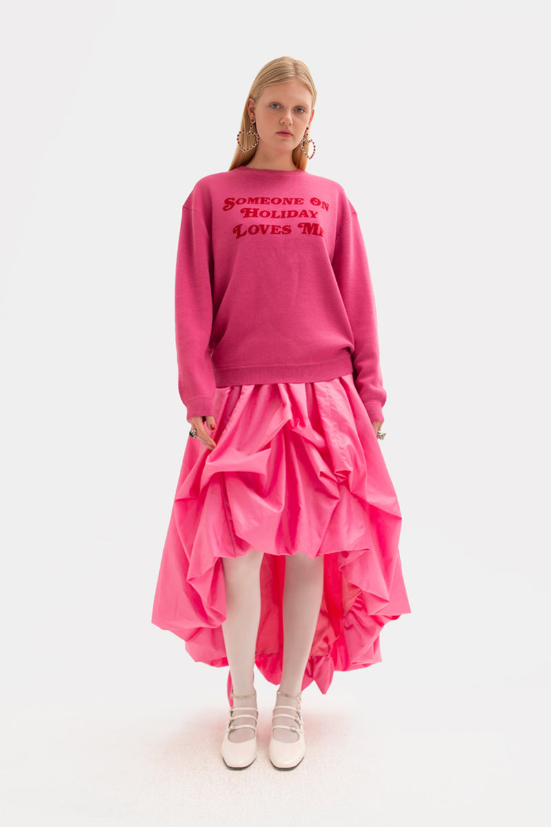 Someone On Holiday Unisex Sweater - Pink