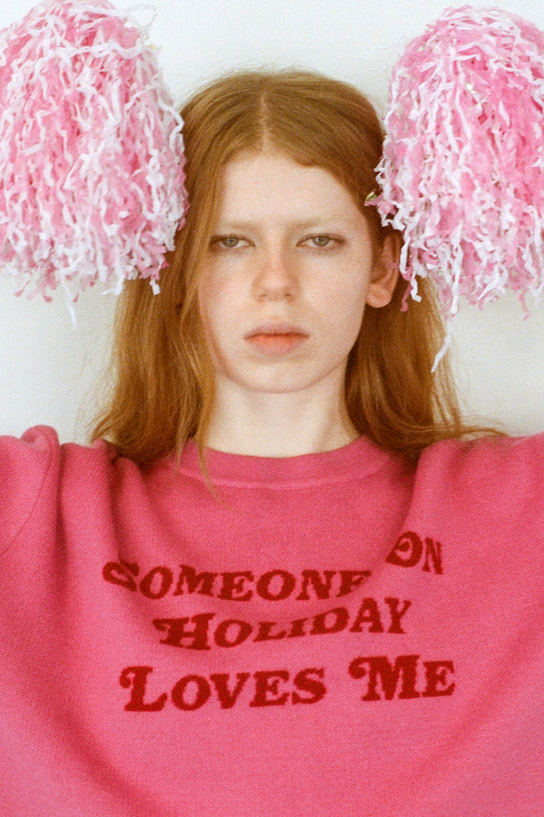 Someone On Holiday Unisex Sweater - Pink