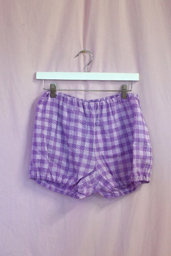 Gingham Bloomer - Purple