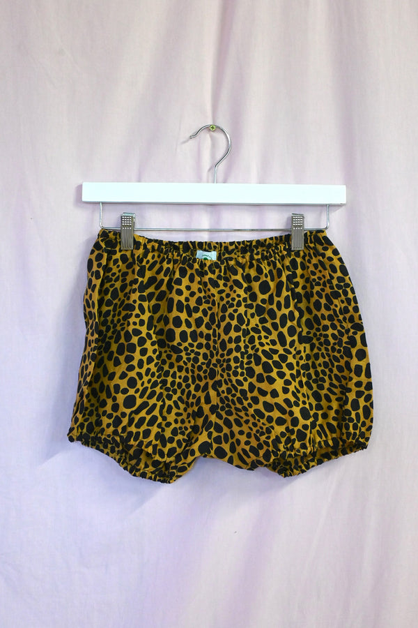 Cheetah Bloomer - Black/Gold