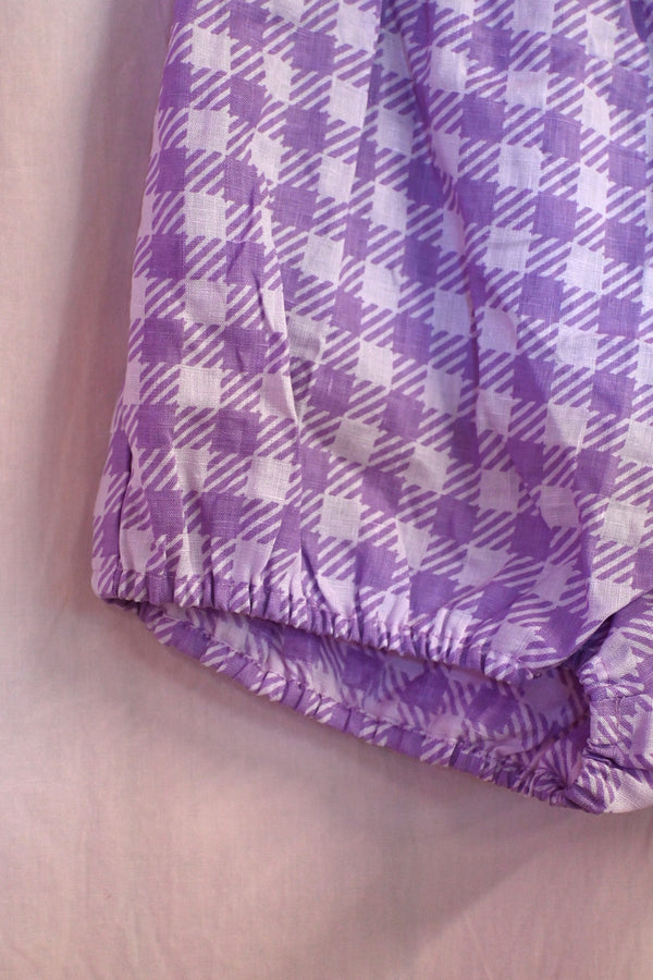 Gingham Bloomer - Purple
