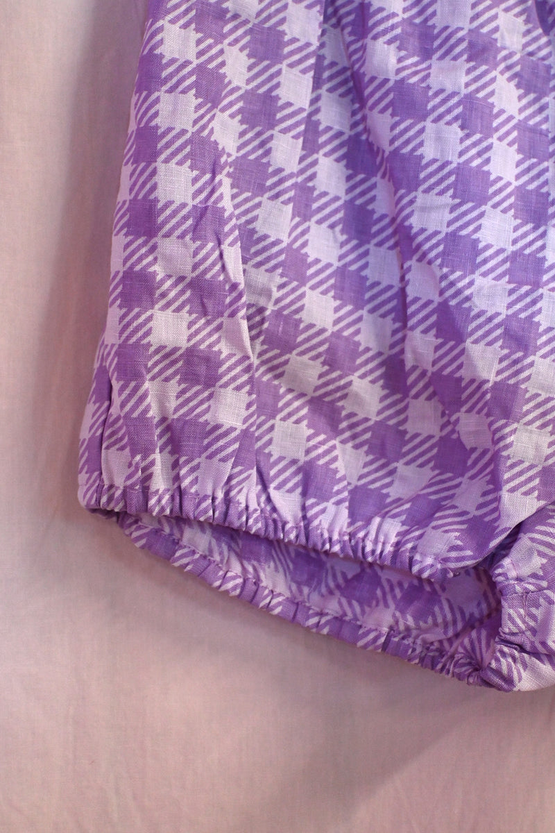 Gingham Bloomer - Purple