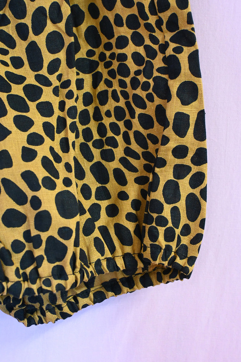 Cheetah Bloomer - Black/Gold