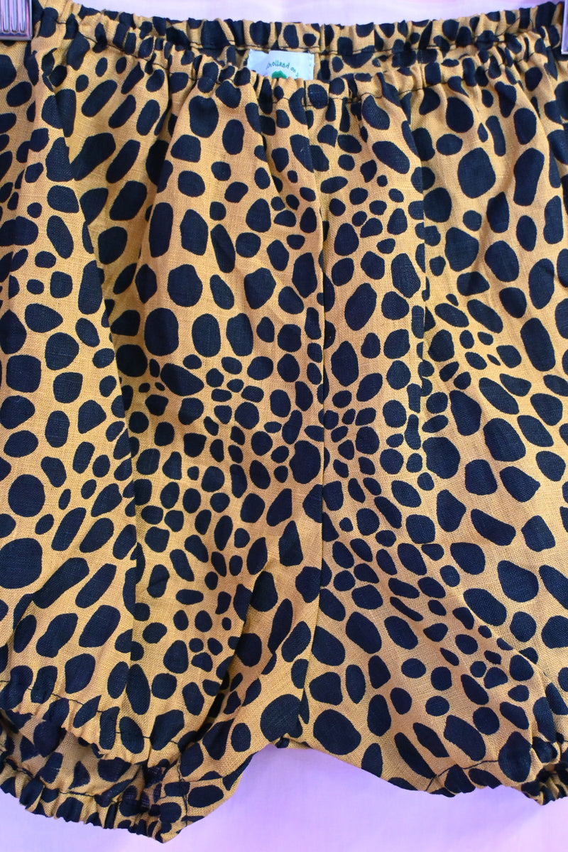 Cheetah Bloomer - Black/Gold