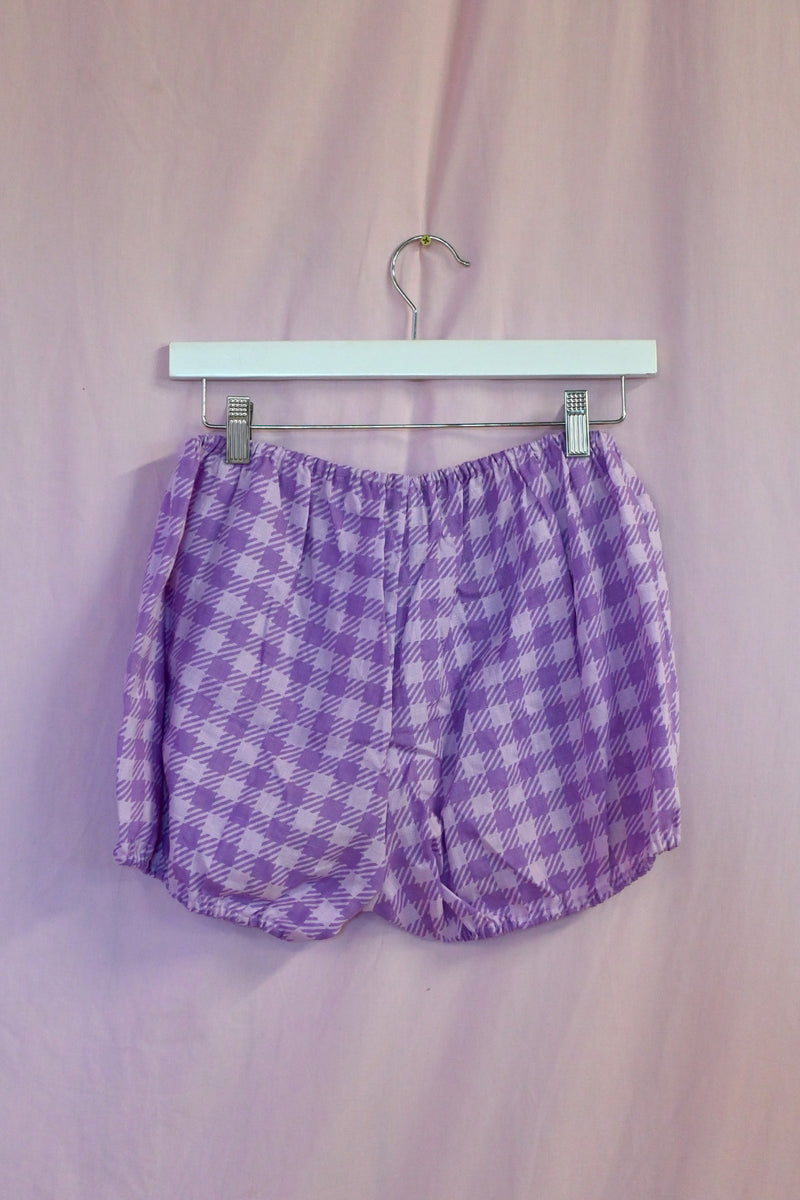 Gingham Bloomer - Purple