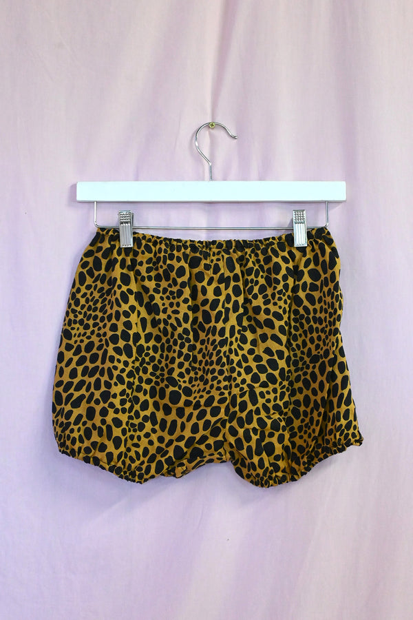 Cheetah Bloomer - Black/Gold