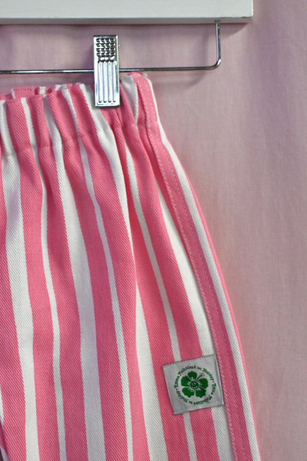 Stripe Kid Pants - Pink