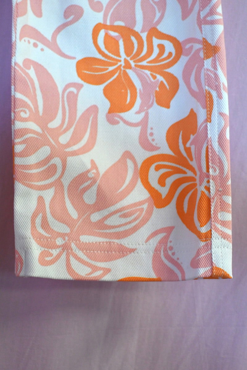 Hibiscus Dolphin Kid Pants - Pink