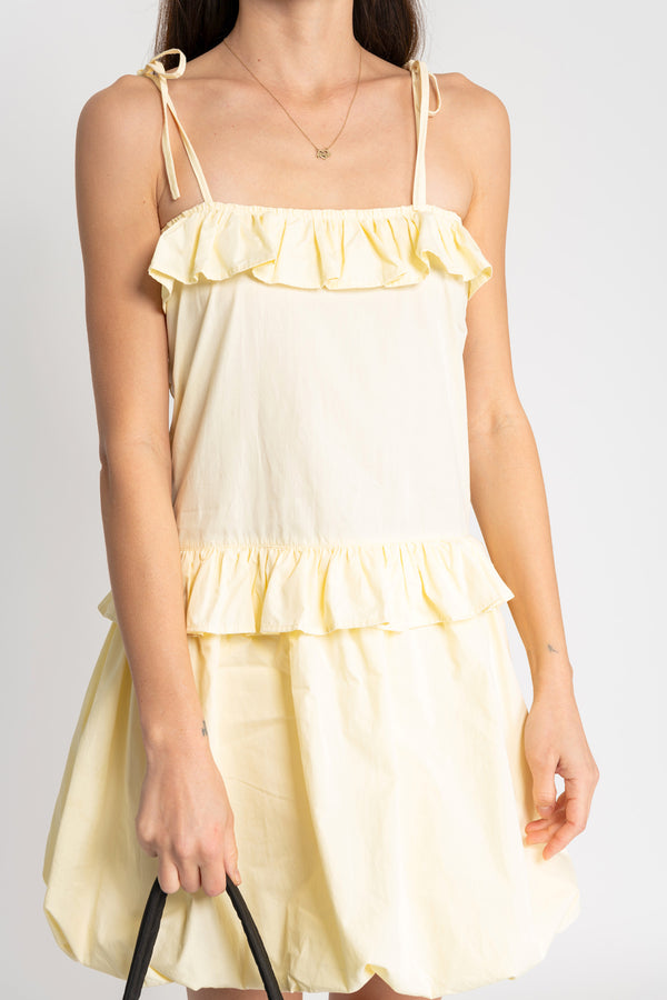 Bubble Hem Sundress - Butter