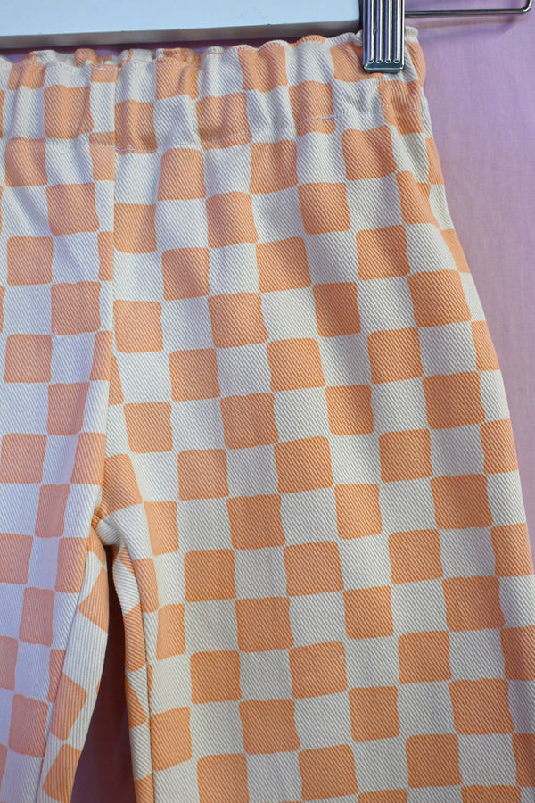 Check Kid Pants - Peach