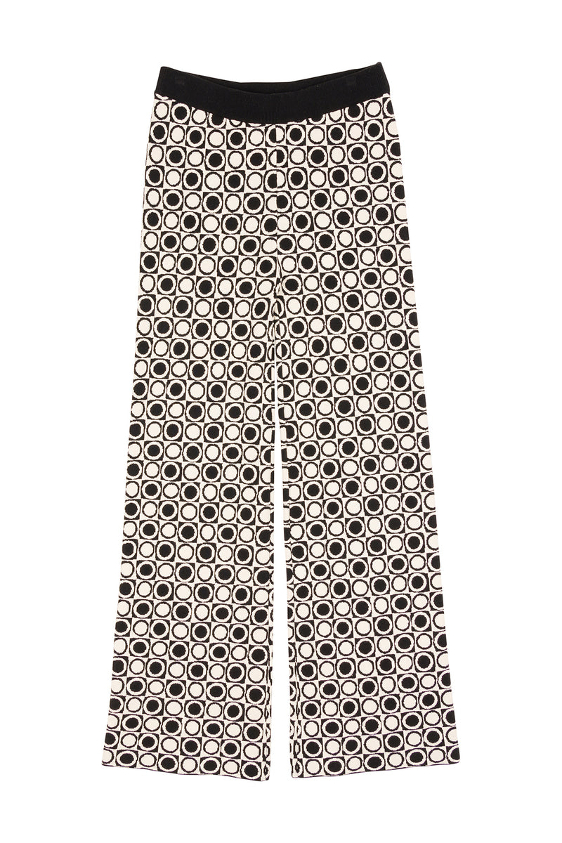 Patterned pants on a white background