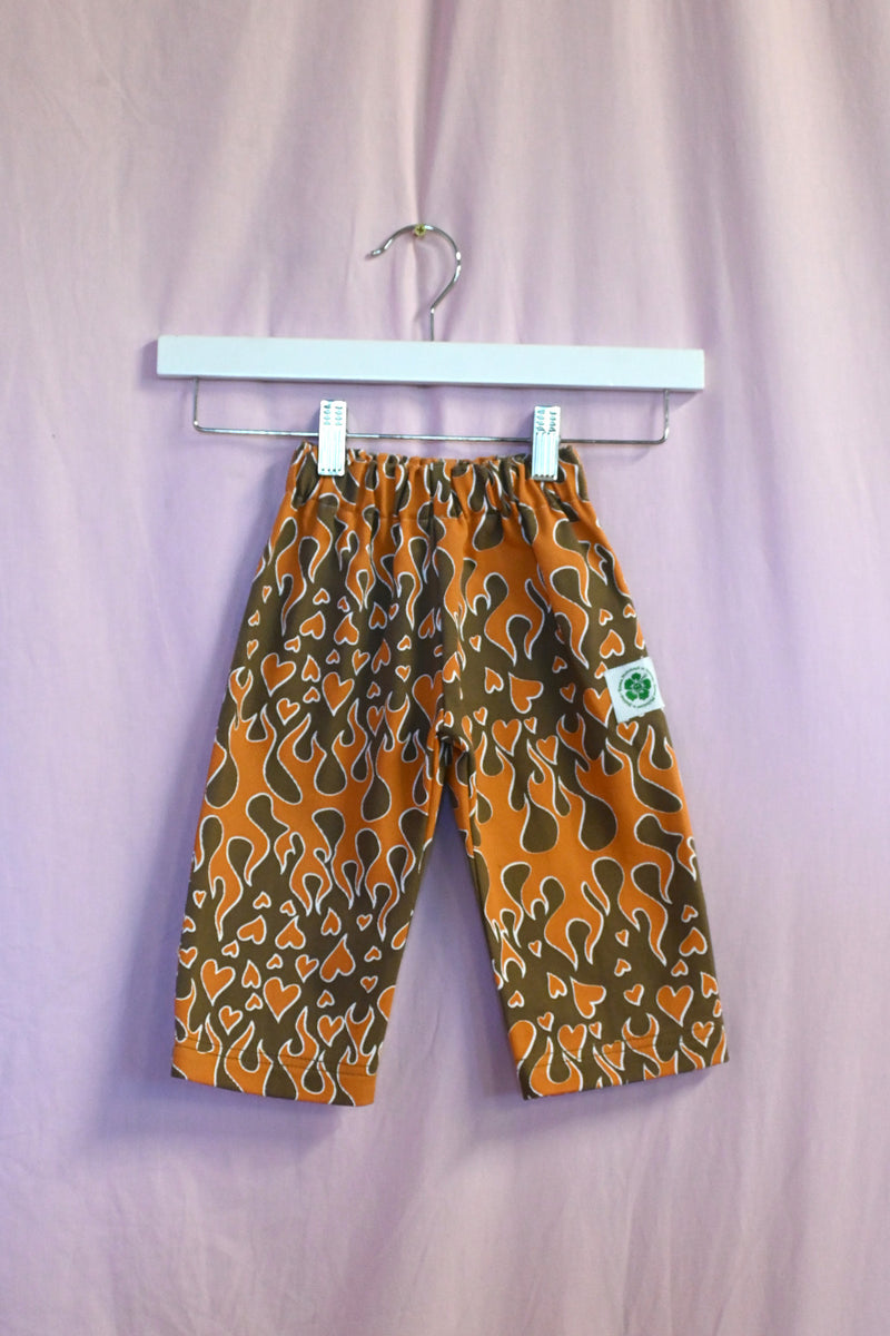 Flame Kid Pants - Orange/Black