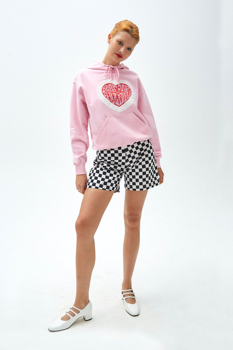 Kiss Me On Holiday Hoodie - Pink