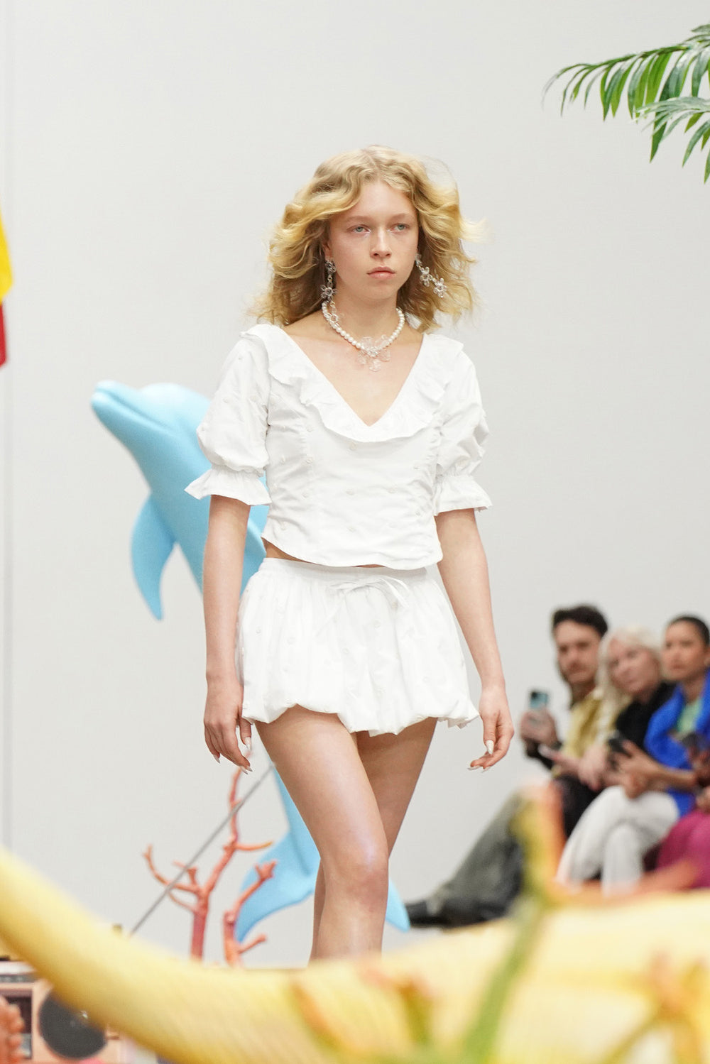 Pearl Bubble Mini Skirt - White – Emma Mulholland on Holiday Pearl Bubble Mini Skirt - White – Emma Mulholland on Holiday
