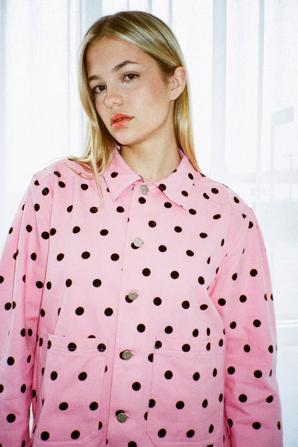 Polka Workwear Jacket - Pink