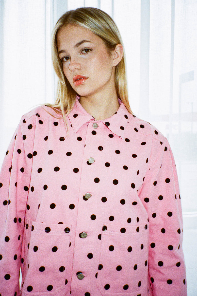 Polka Workwear Jacket - Pink