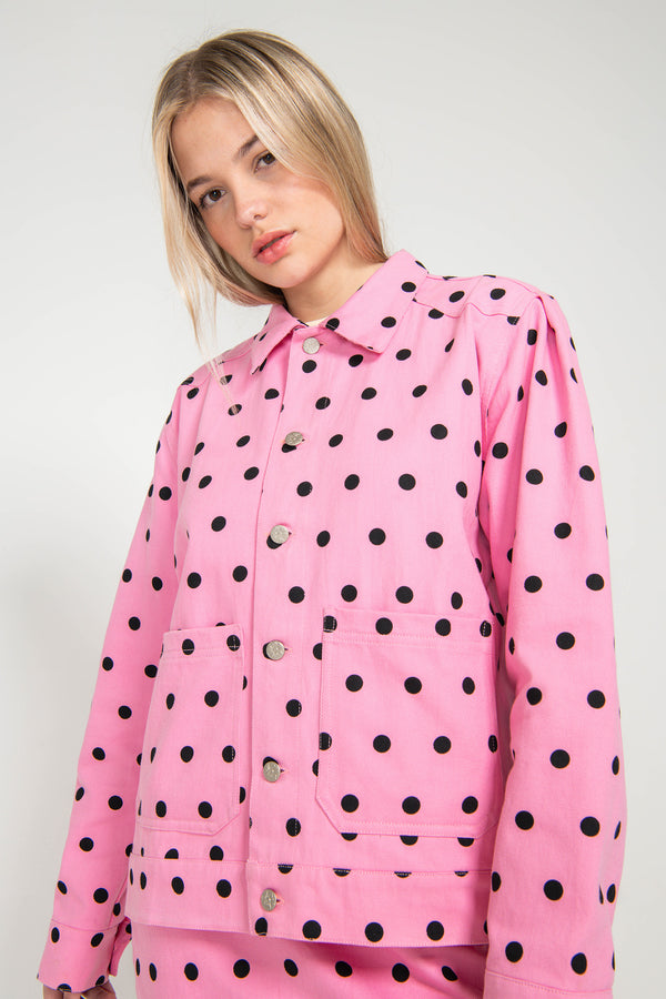 Polka Workwear Jacket - Pink