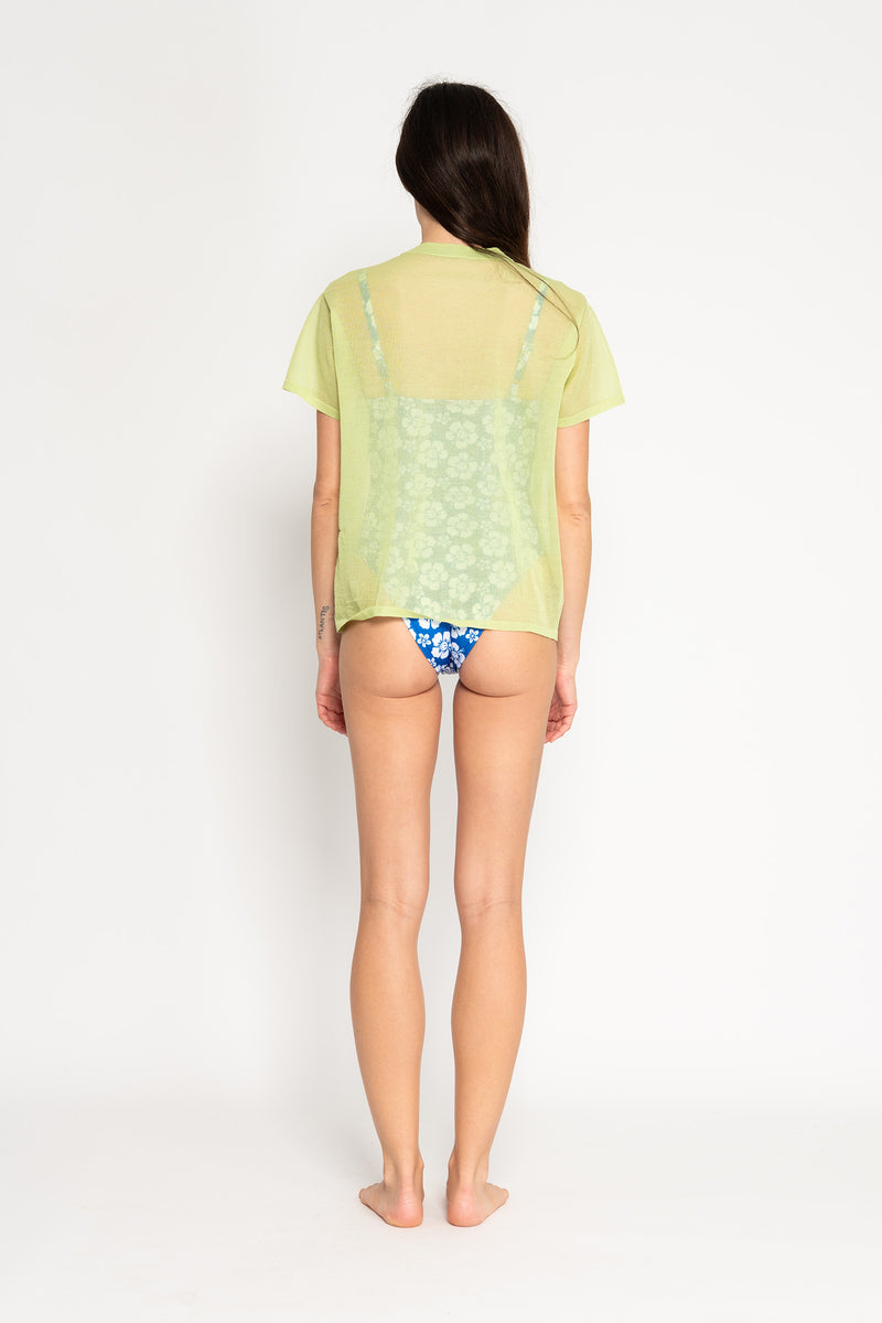 Someone On Holiday Loves Me Knit Tee - Sea Foam