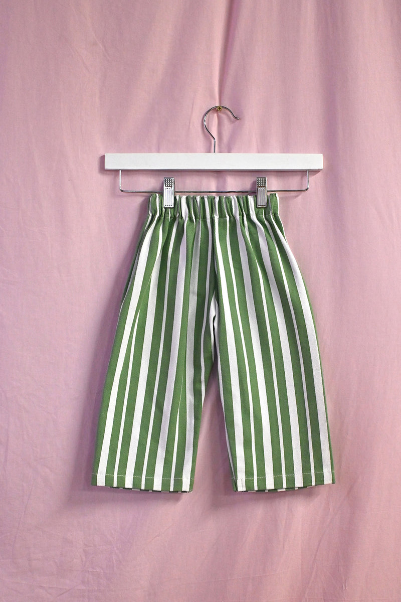 Stripe Kid Pant - Green
