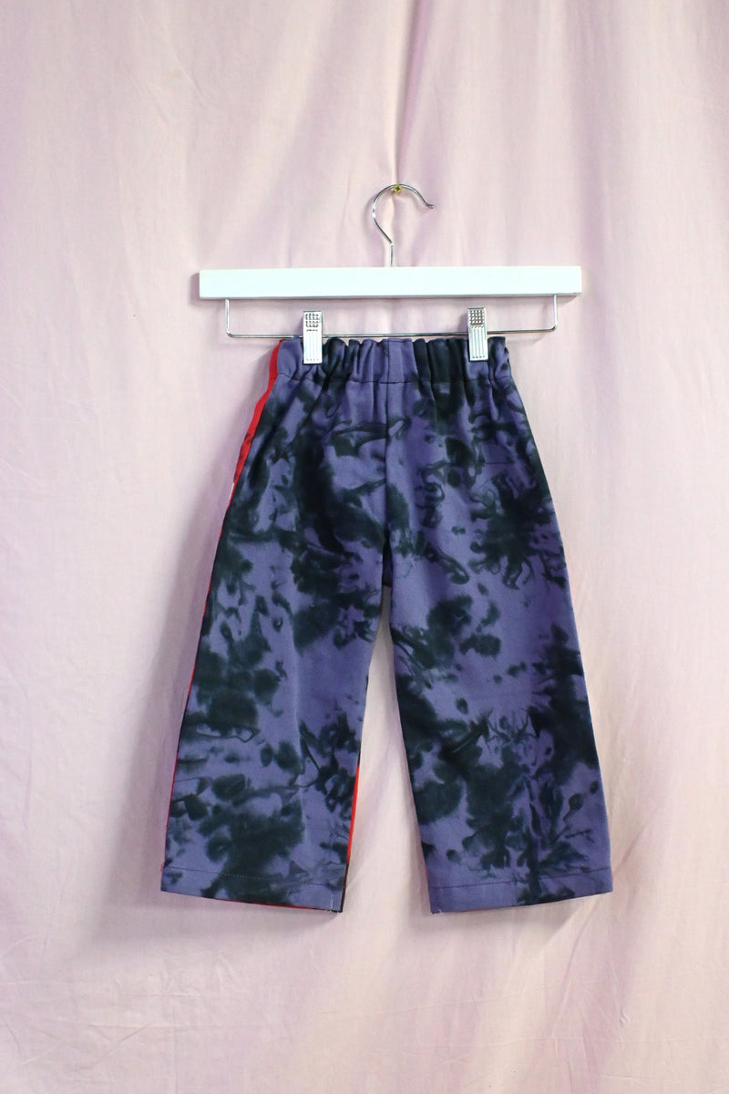 Tie-Dye Kid Pants - Red/Purple