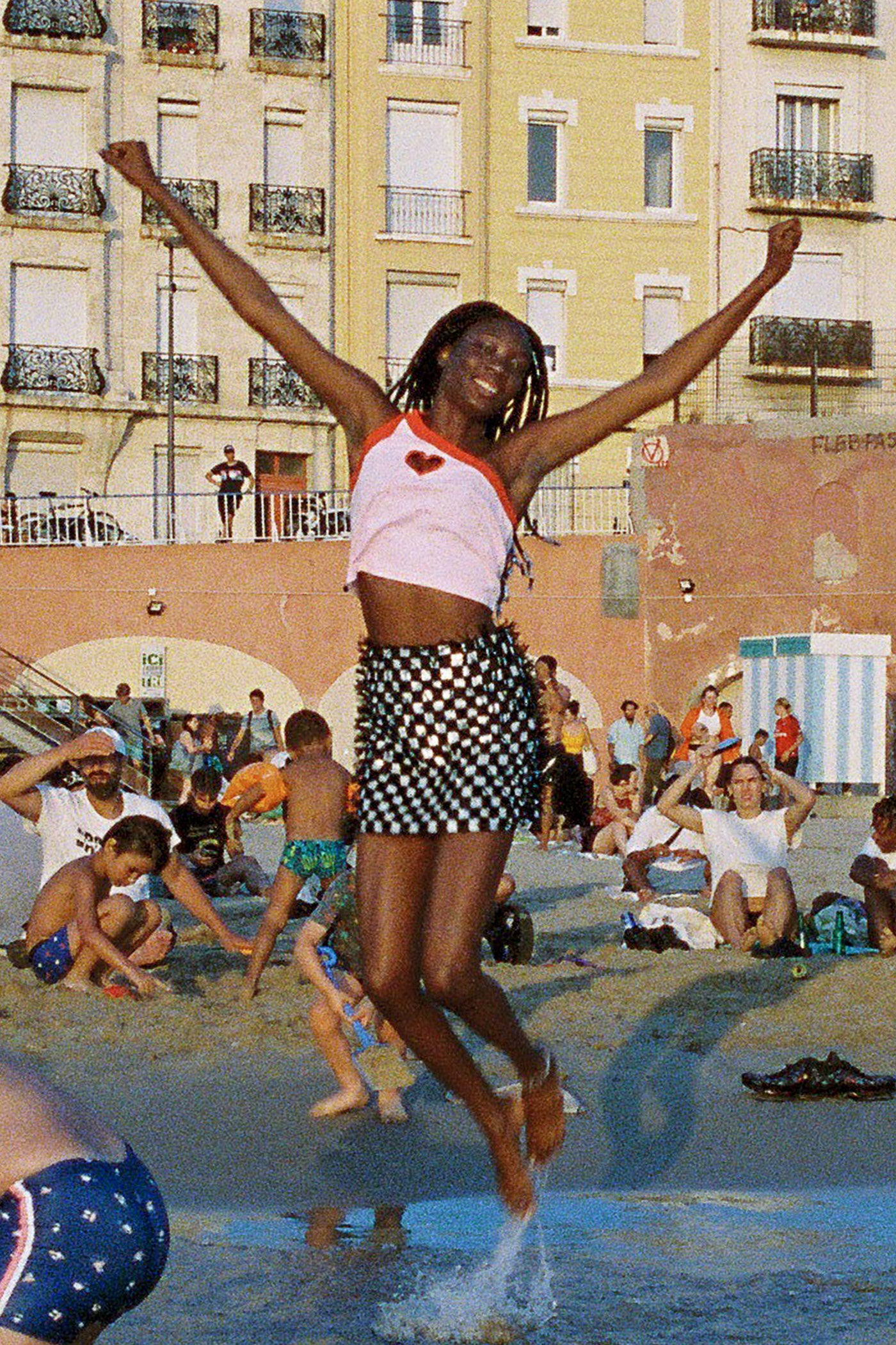 Gambit Sequin Check Mini Skirt – Emma Mulholland on Holiday