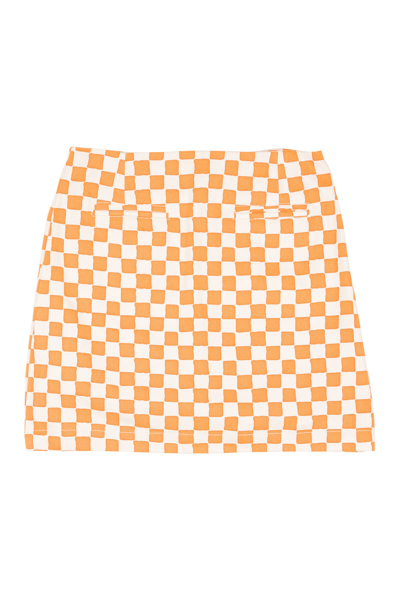 Check Kokomo Skirt - Camel